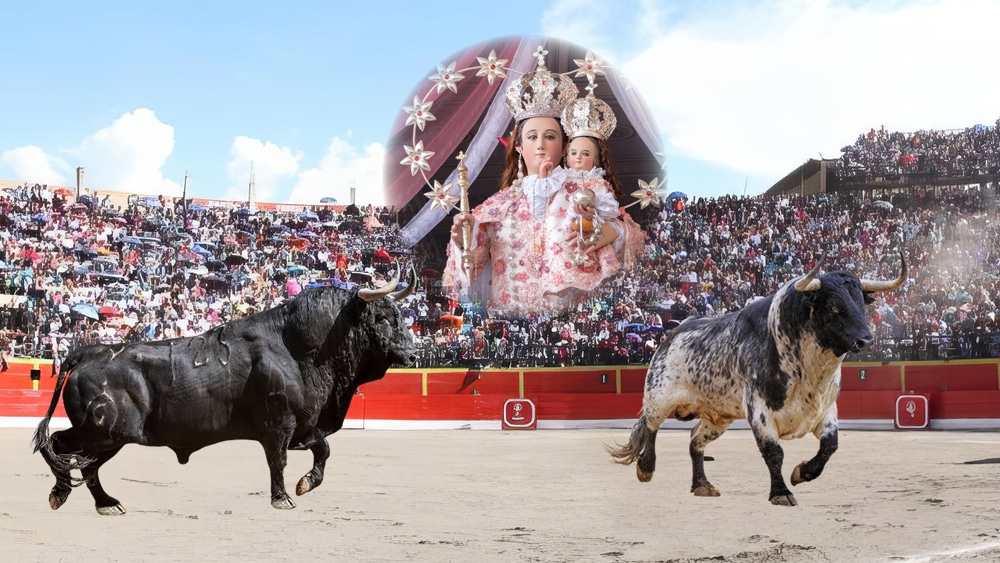 Las fiestas patronales y corrida de toros en Huari